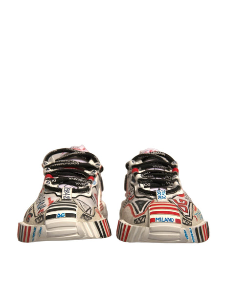 Dolce & Gabbana Multicolor Suede Fabric NS1 Sneakers Shoes - Hilstor