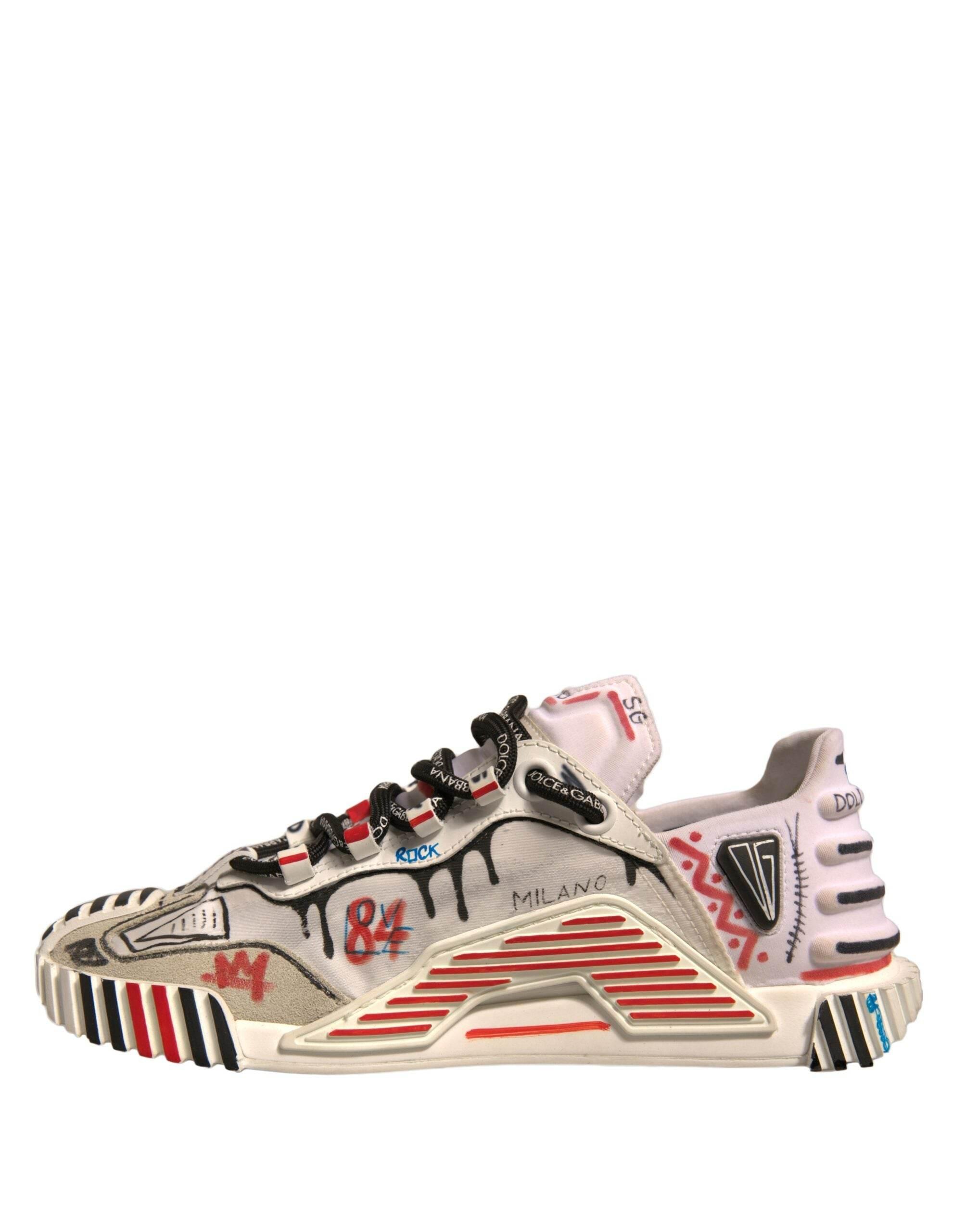 Dolce & Gabbana Multicolor Suede Fabric NS1 Sneakers Shoes - Hilstor