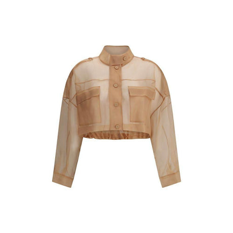 PINKO Semi-sheer cropped Jacket - Hilstor