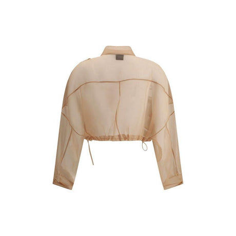 PINKO Semi-sheer cropped Jacket - Hilstor