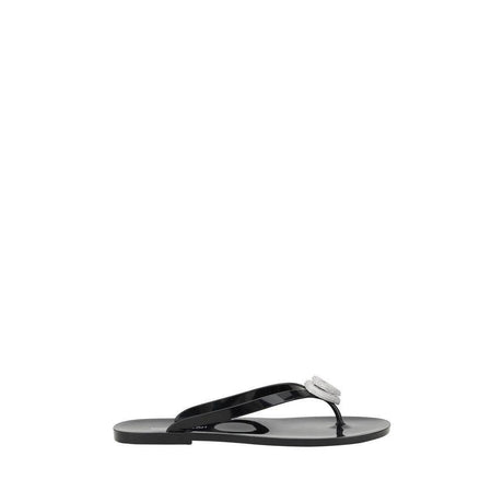 MACH & MACH Flip-flop Sandals with double heart - Hilstor
