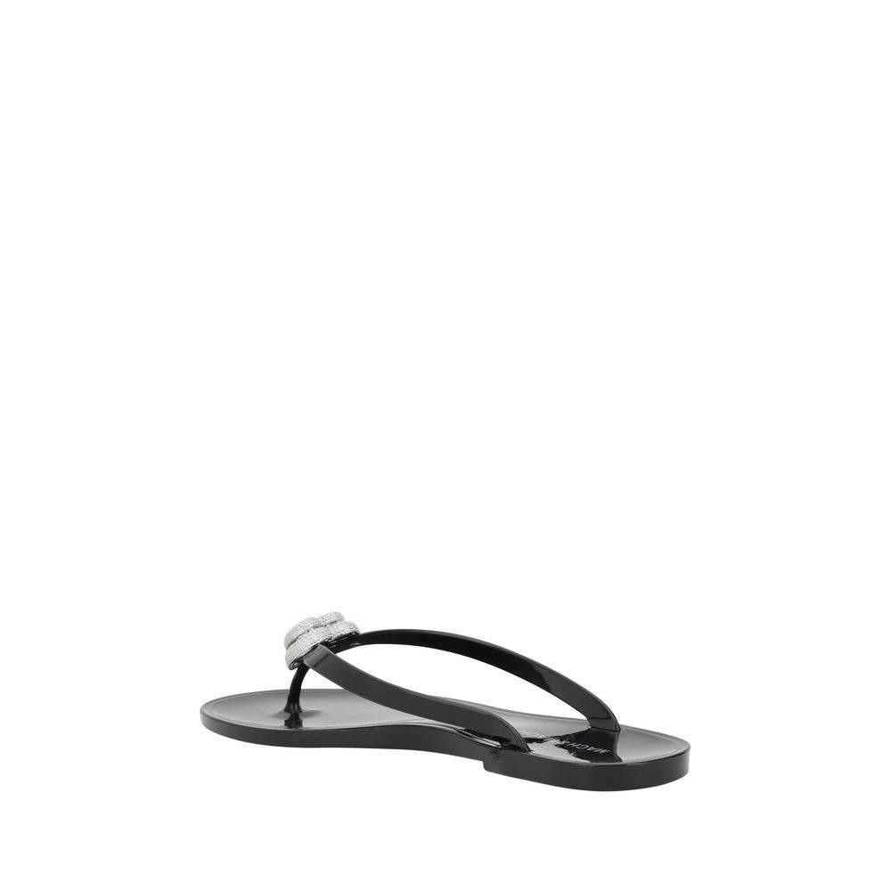 MACH & MACH Flip-flop Sandals with double heart - Hilstor