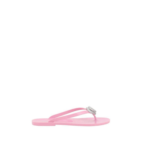 MACH & MACH Flip-flop Sandals with double heart - Hilstor