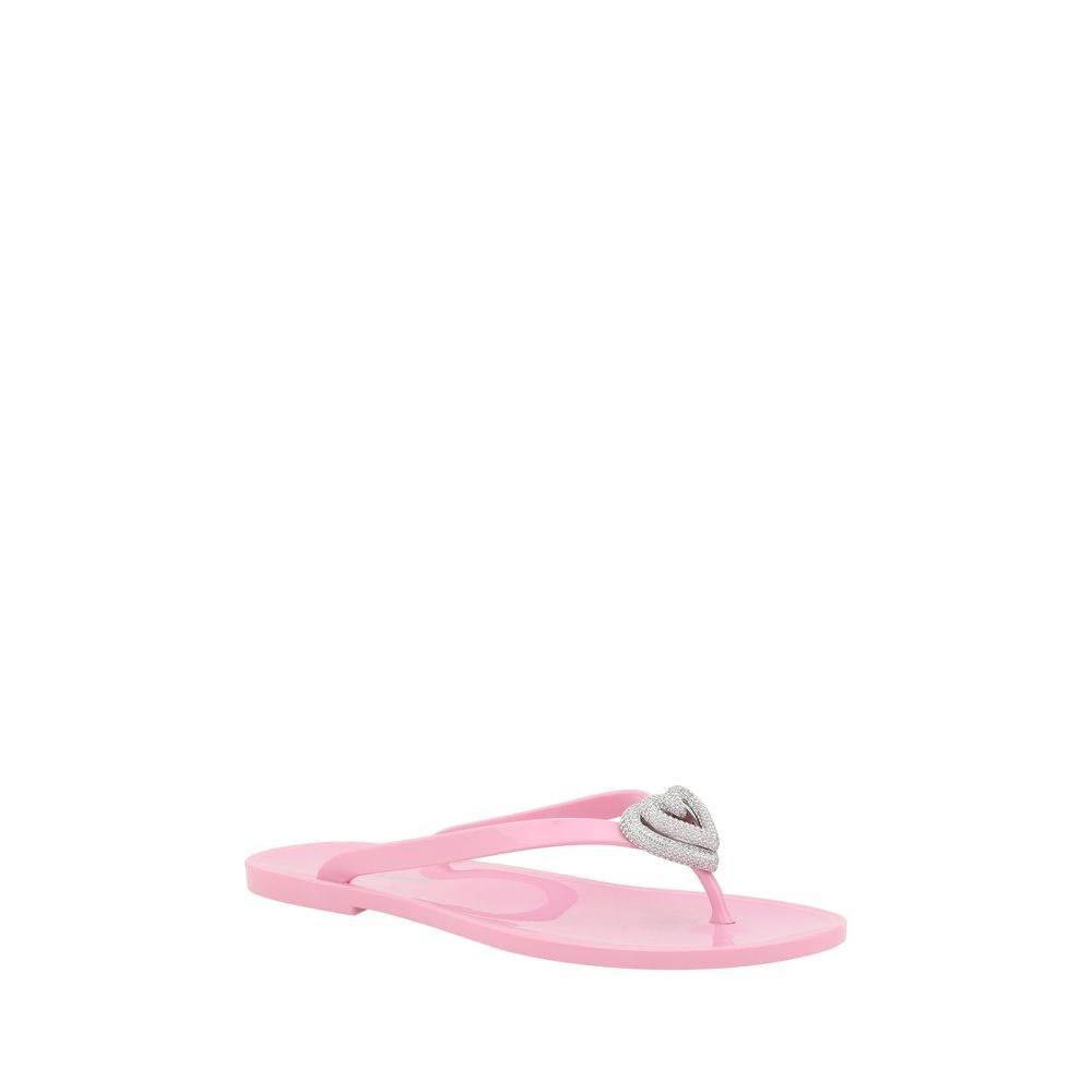 MACH & MACH Flip-flop Sandals with double heart - Hilstor
