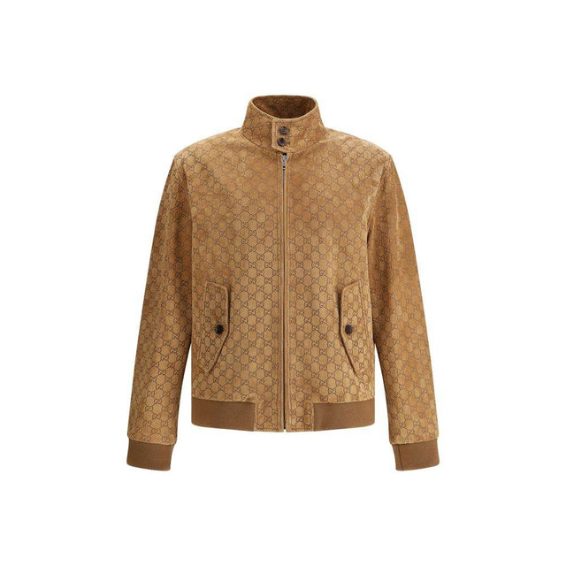 Gucci Suede bomber Jacket - Hilstor