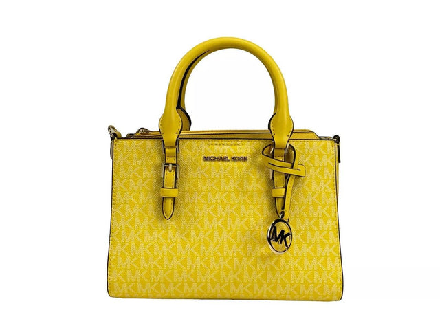 Michael Kors Charlotte 3 in 1 Satchel Bag Crossbody Golden Yellow - Hilstor