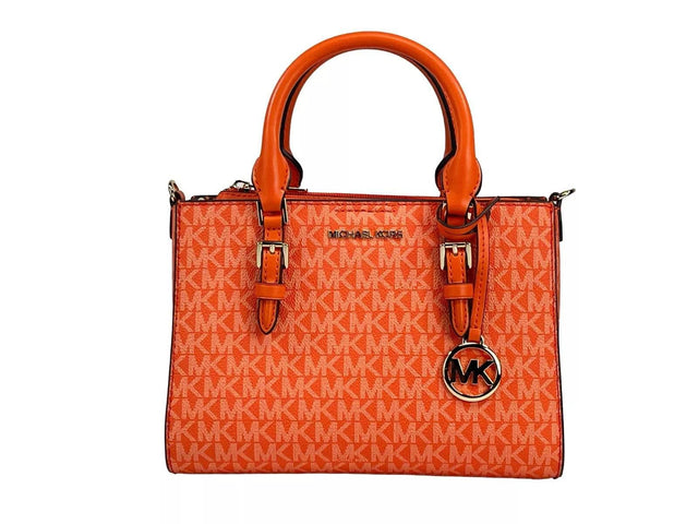 Michael Kors Charlotte 3 in 1 Satchel Bag Crossbody Poppy Orange - Hilstor