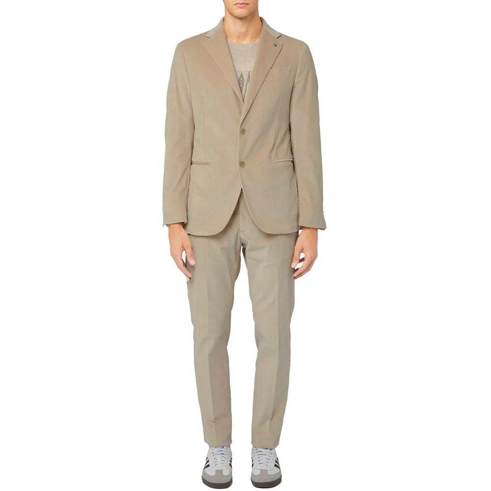 AT.P.CO Beige Cotton Men Suit - Hilstor