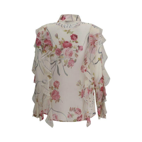 Blumarine Floral silk chiffon Shirt - Hilstor