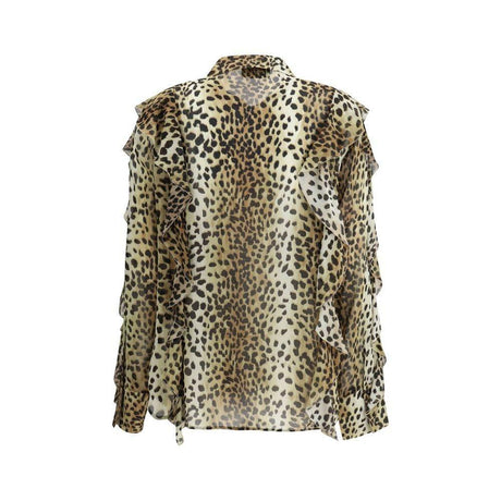 Blumarine Silk chiffon leopard Shirt - Hilstor