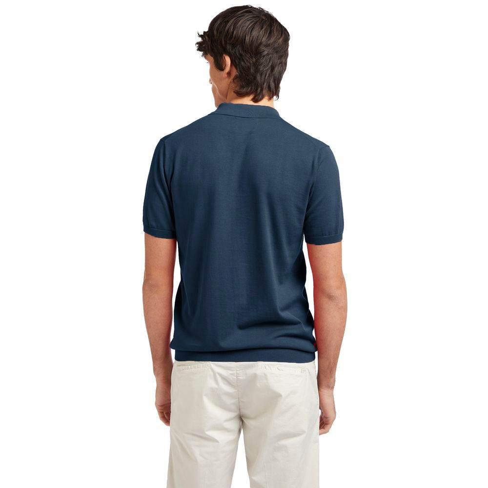 AT.P.CO Blue Cotton Polo Shirt - Hilstor
