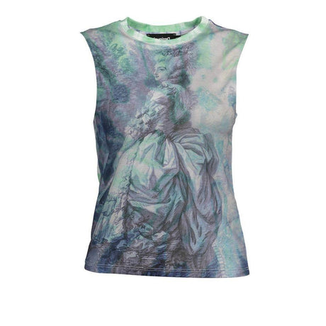 Desigual Light Blue Polyester Women Top - Hilstor