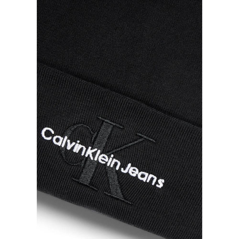 Calvin Klein Jeans Black Organic Cotton Caps Baseball Hat - Hilstor