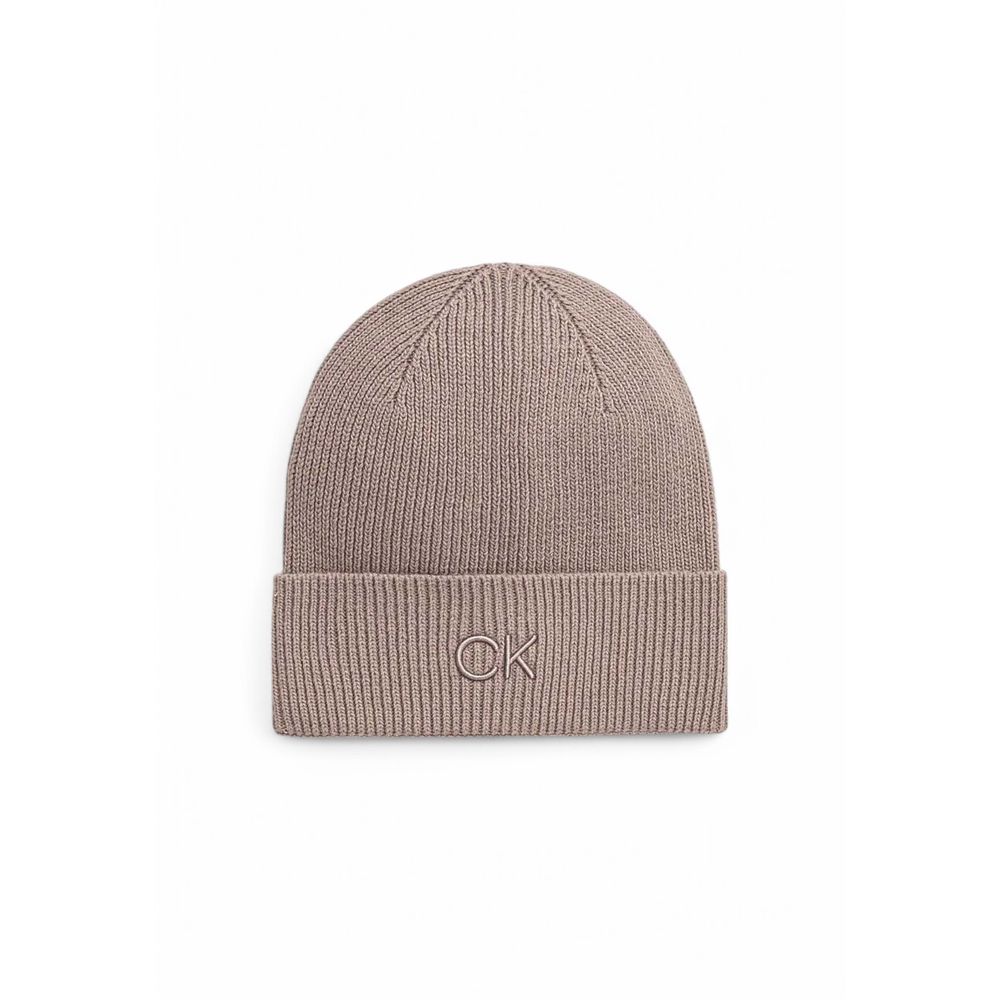 Calvin Klein Beige økologisk bomuldshat