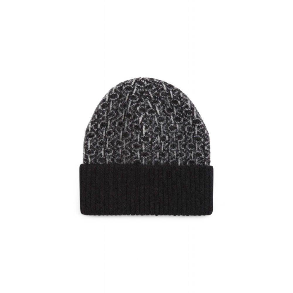 Calvin Klein Black Alpaca Leather Hat - Hilstor