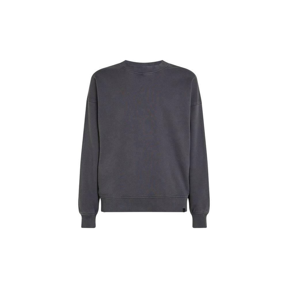 Calvin Klein Jeans Gray Cotton Sweatshirt - Hilstor