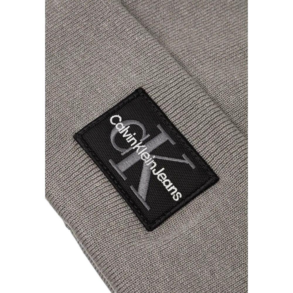 Calvin Klein Jeans Gray Cotton Caps Baseball Hat - Hilstor