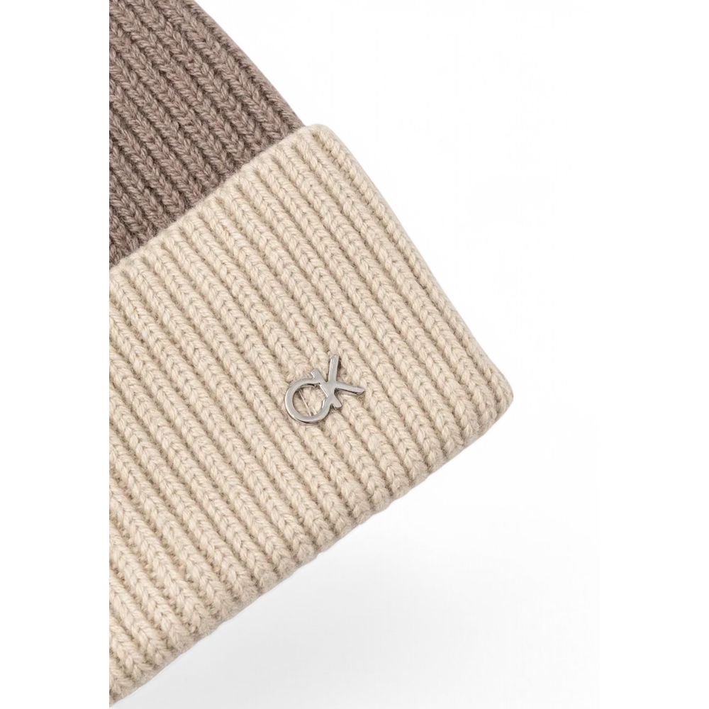Calvin Klein beige uldhat