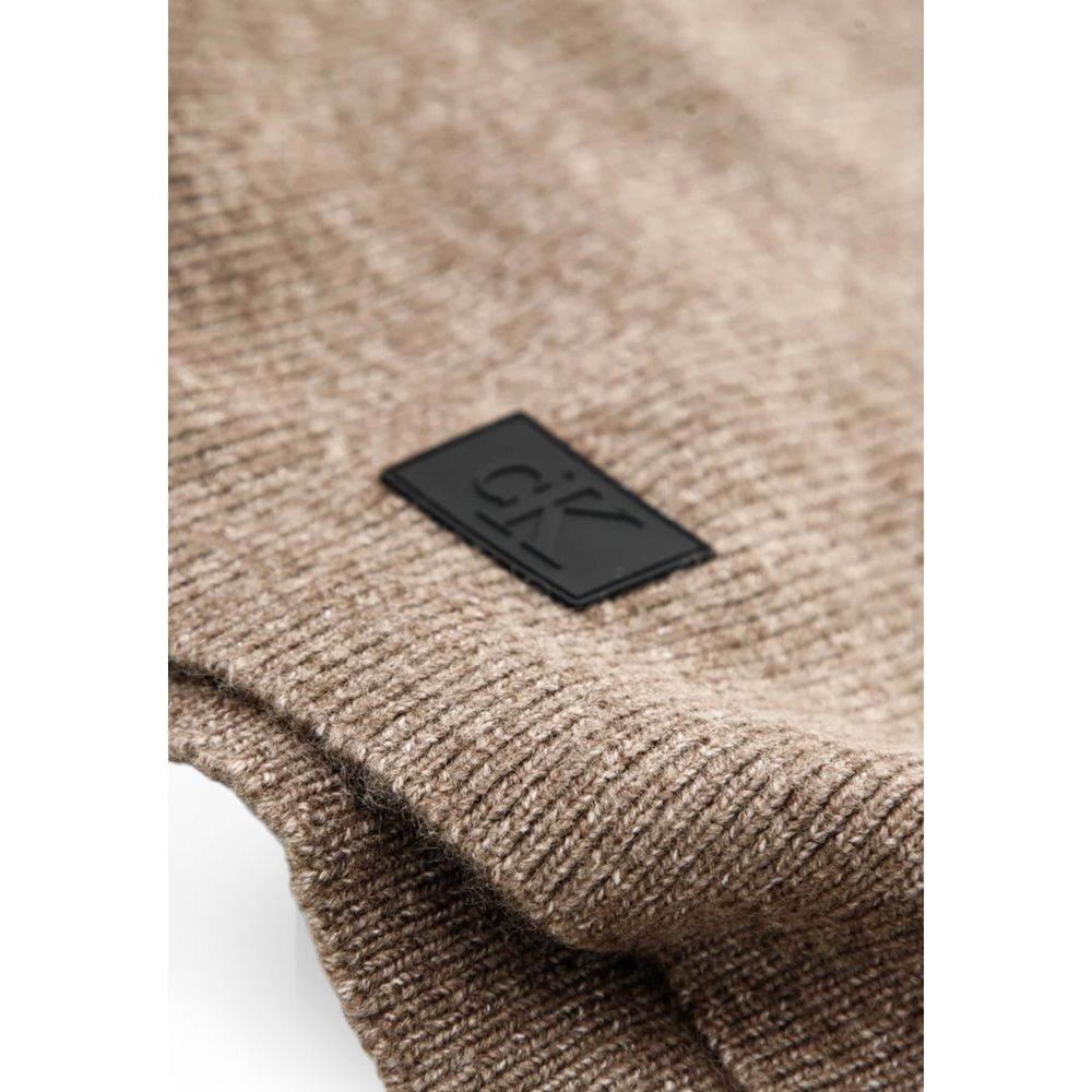 Calvin Klein Jeans Brown Acrylic Scarf - Hilstor