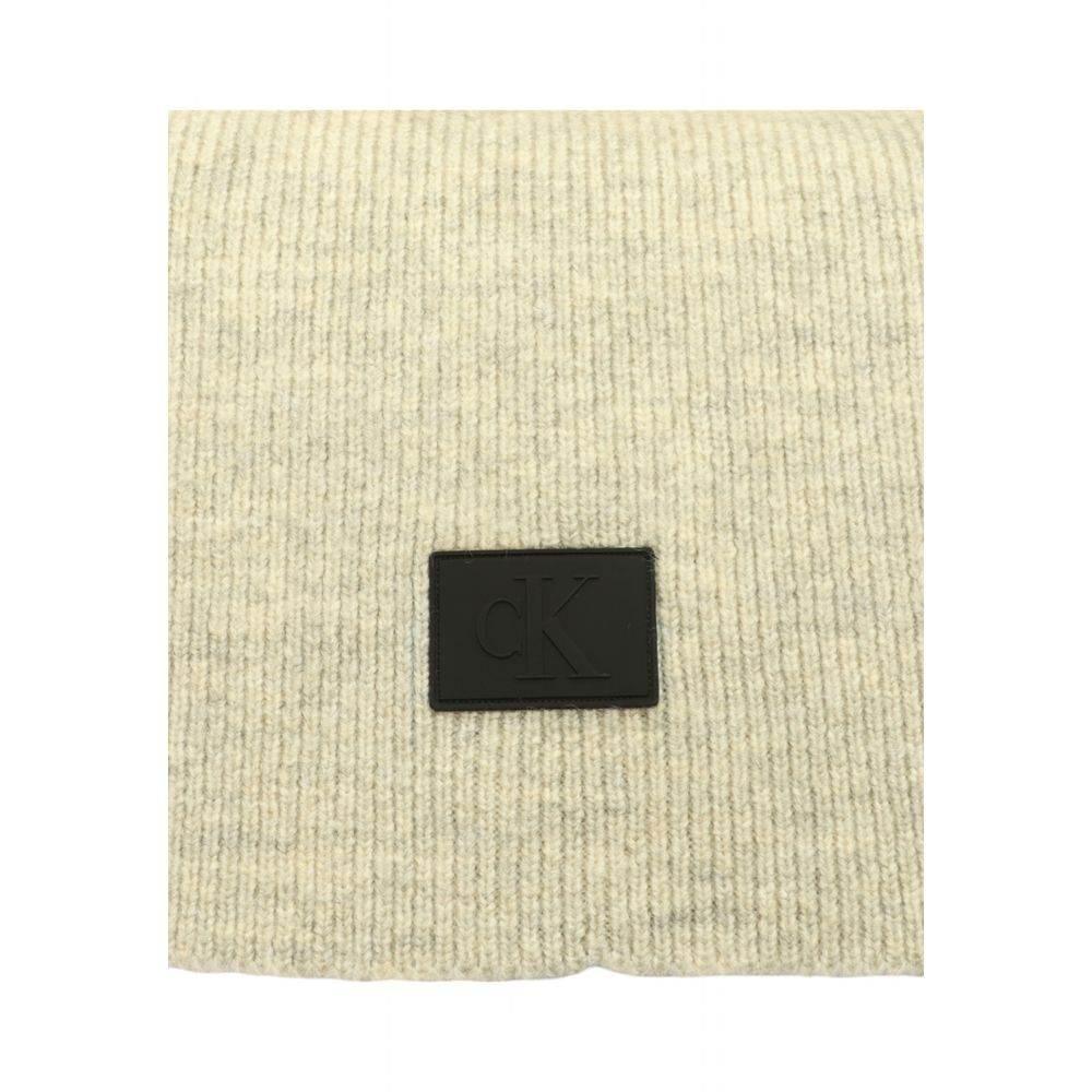 Calvin Klein Jeans Gray Acrylic Scarf - Hilstor