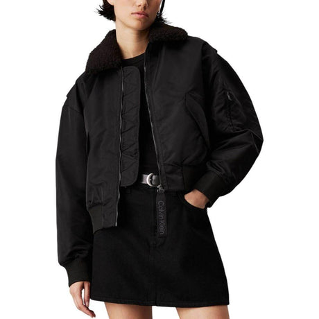 Calvin Klein Jeans Black Polyester Jackets & Coat - Hilstor