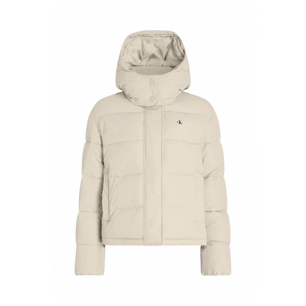 Calvin Klein Jeans Beige Recycled Polyester Jackets & Coat - Hilstor