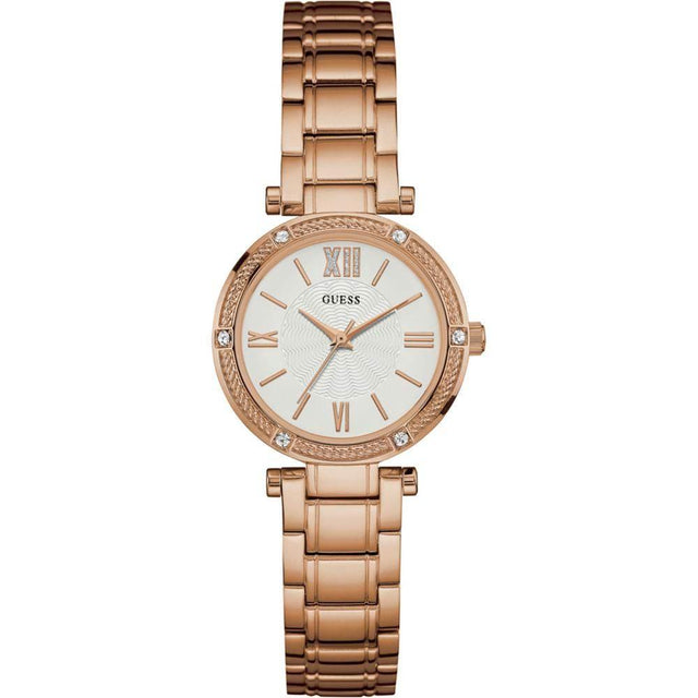Guess Rose Gold Steel Watch - Hilstor