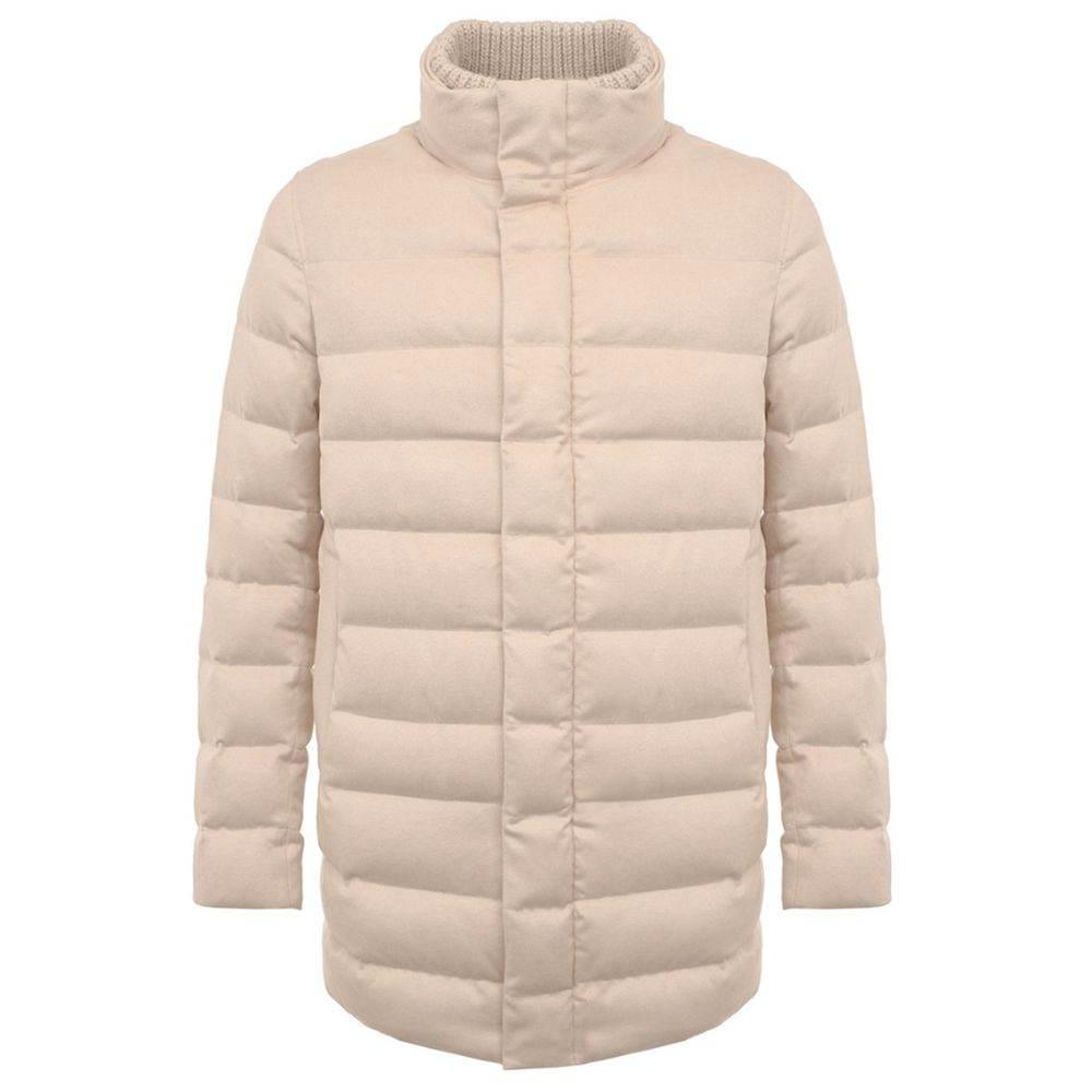 Herno Beige Cashmere Men Jacket - Hilstor