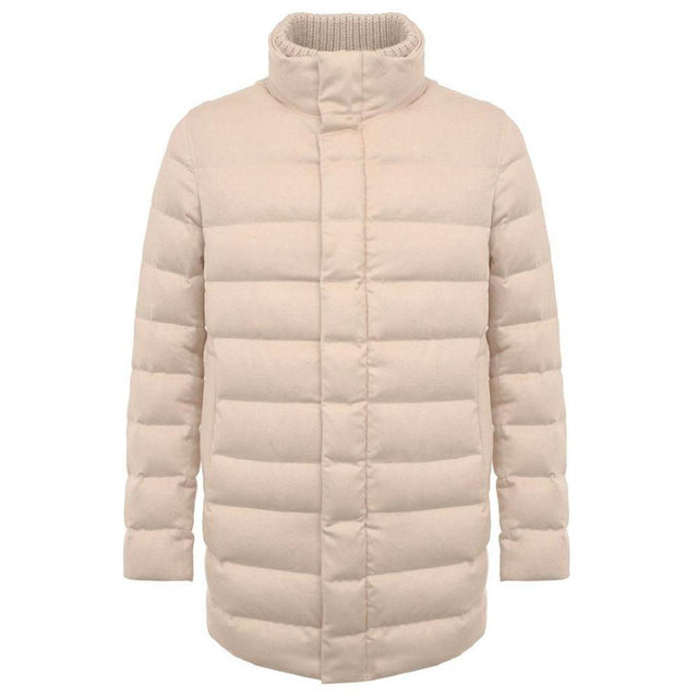Herno Beige Cashmere Men Jacket - Hilstor