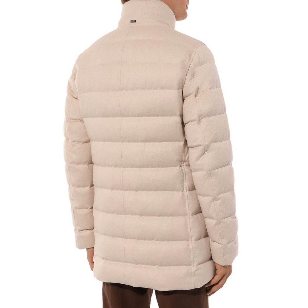 Herno Beige Cashmere Men Jacket - Hilstor