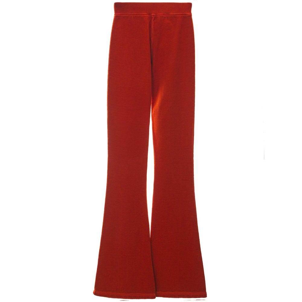 Dsquared² Red Cotton Flared Pant - Hilstor