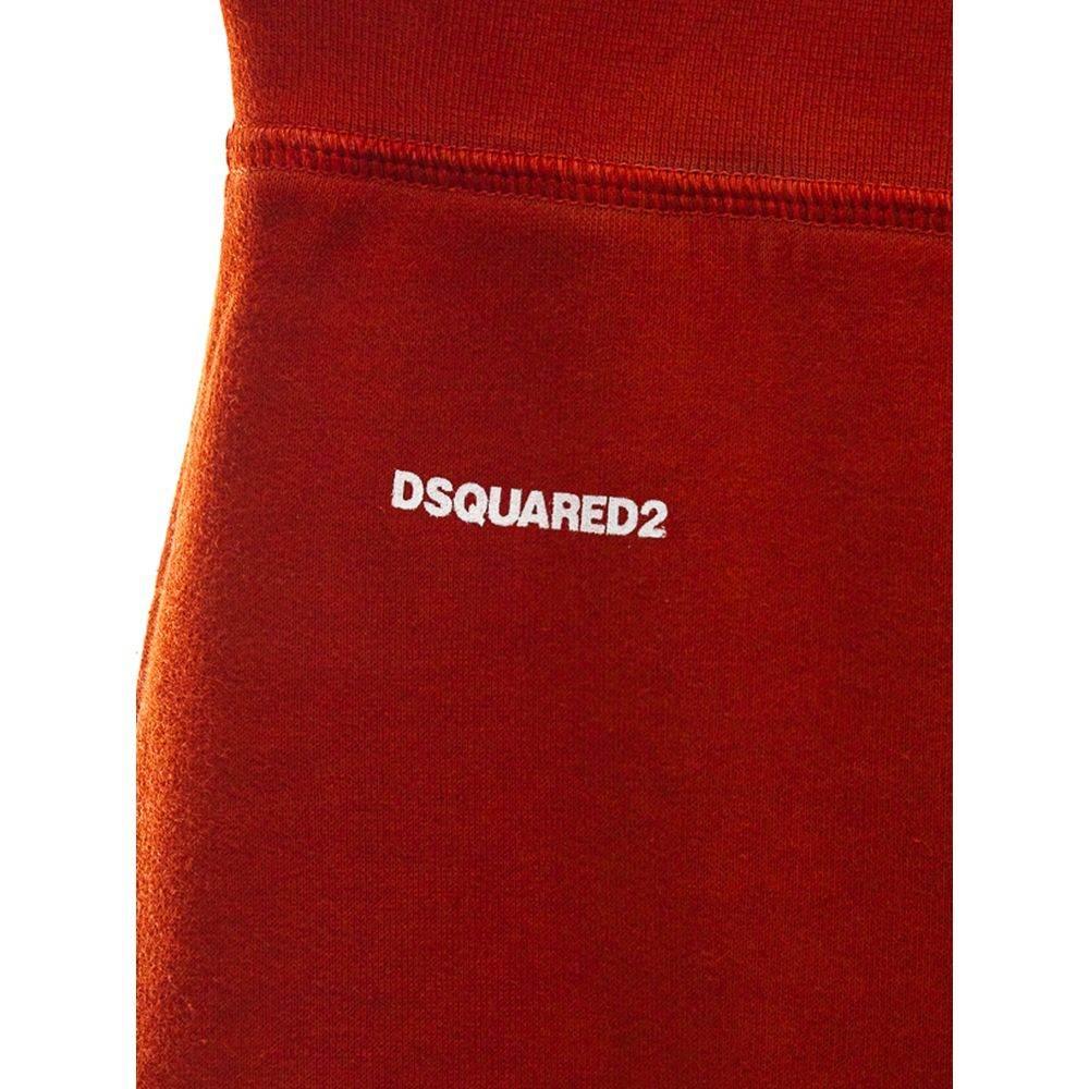 Dsquared² Red Cotton Flared Pant - Hilstor