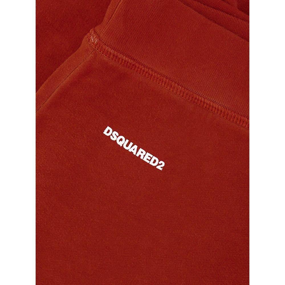 Dsquared² Red Cotton Flared Pant - Hilstor