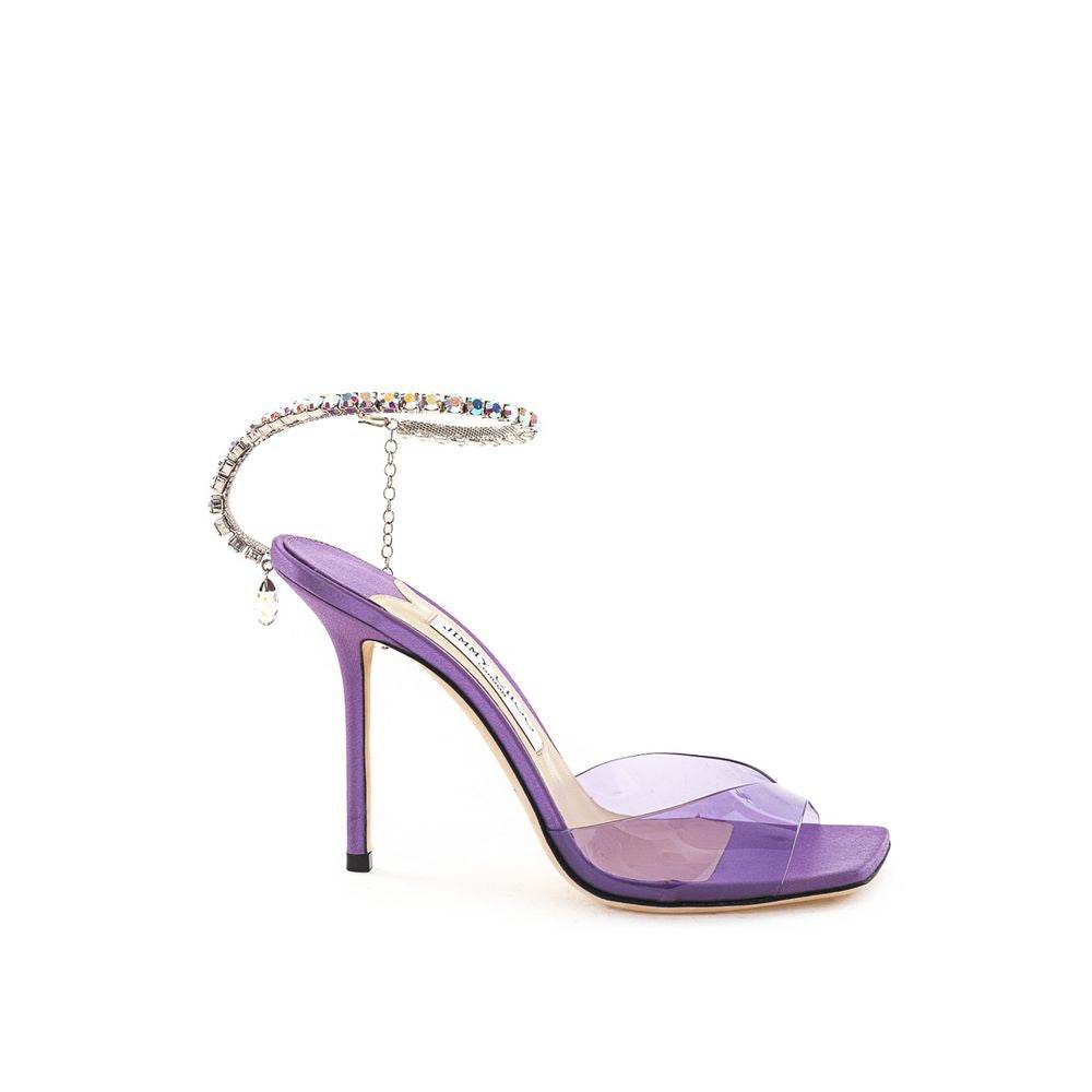 Jimmy Choo Purple Raso Sandal - Hilstor