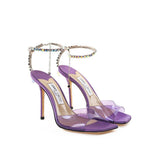 Jimmy Choo Purple Raso Sandal - Hilstor