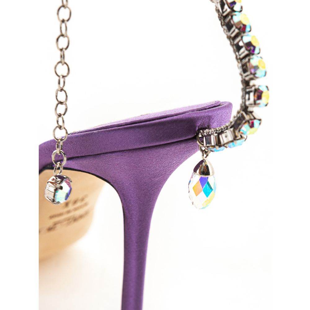 Jimmy Choo Purple Raso Sandal - Hilstor