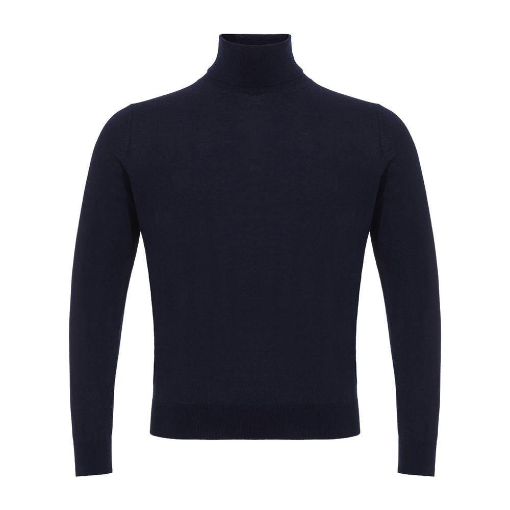 Colombo Blue Cashmere Turtleneck - Hilstor