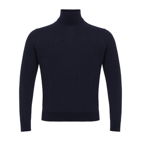 Colombo Blue Cashmere Turtleneck - Hilstor