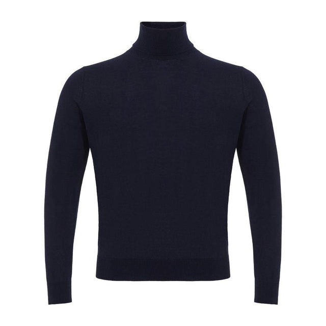 Colombo Blue Cashmere Turtleneck - Hilstor