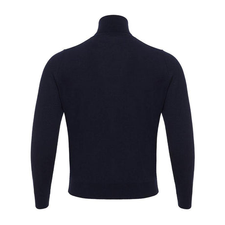 Colombo Blue Cashmere Turtleneck - Hilstor