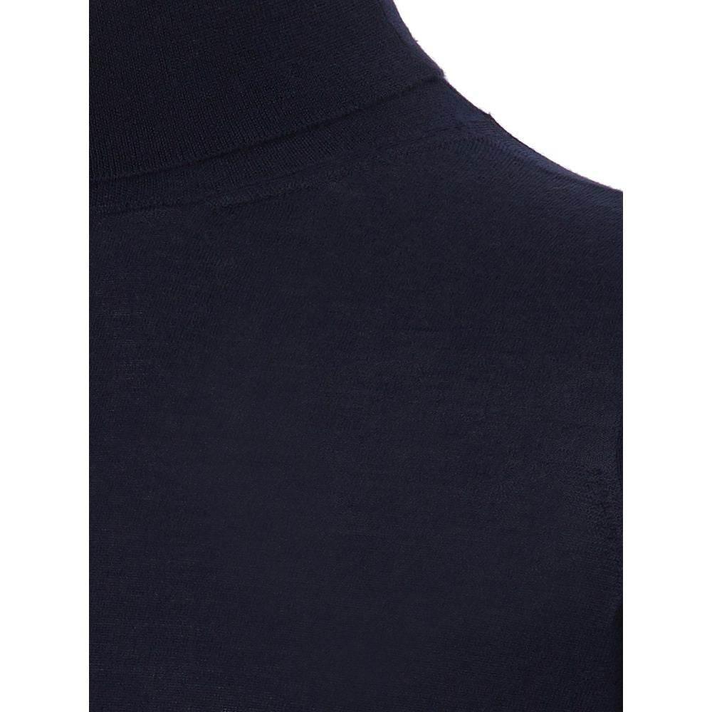 Colombo Blue Cashmere Turtleneck - Hilstor