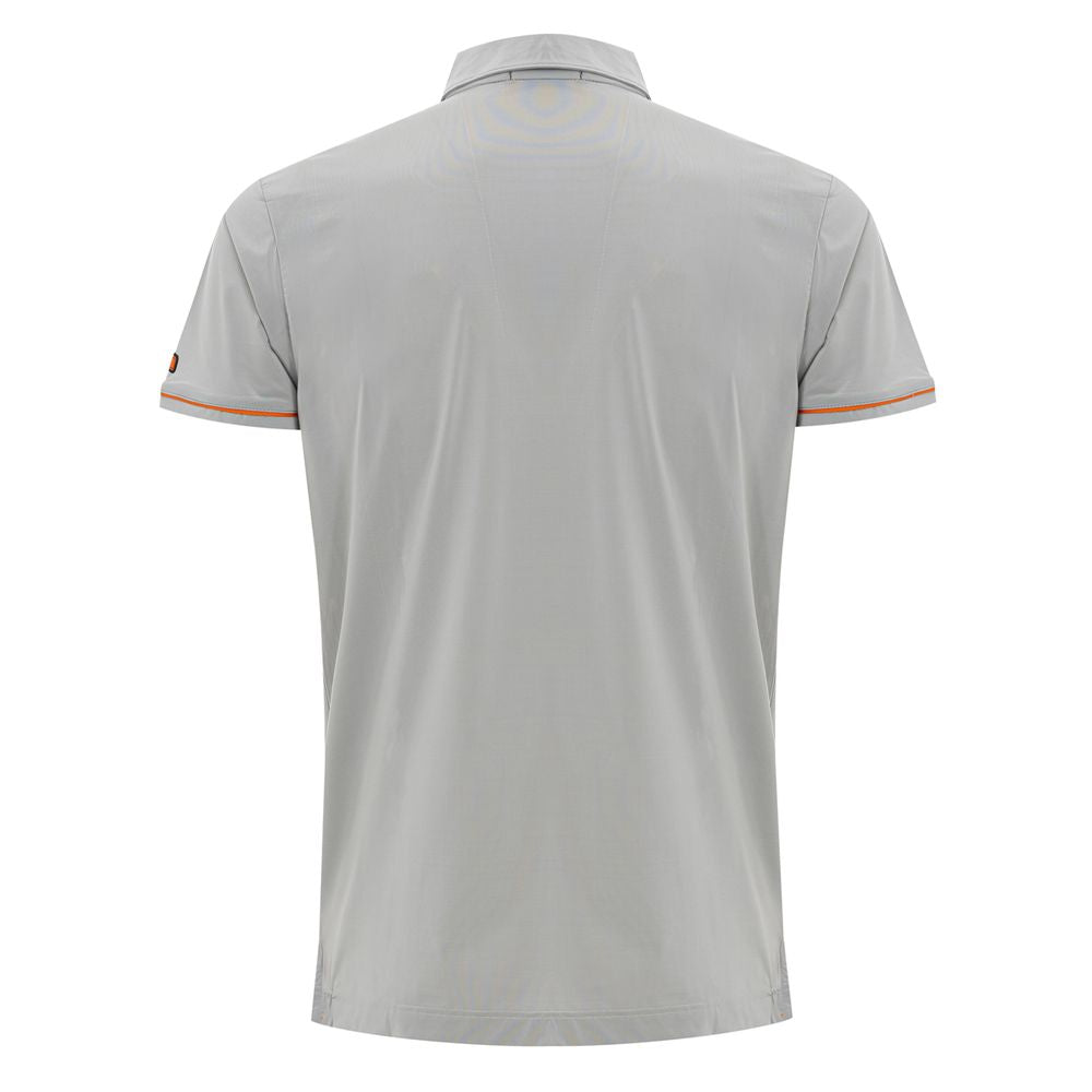 Corneliani grå polyamid poloshirt