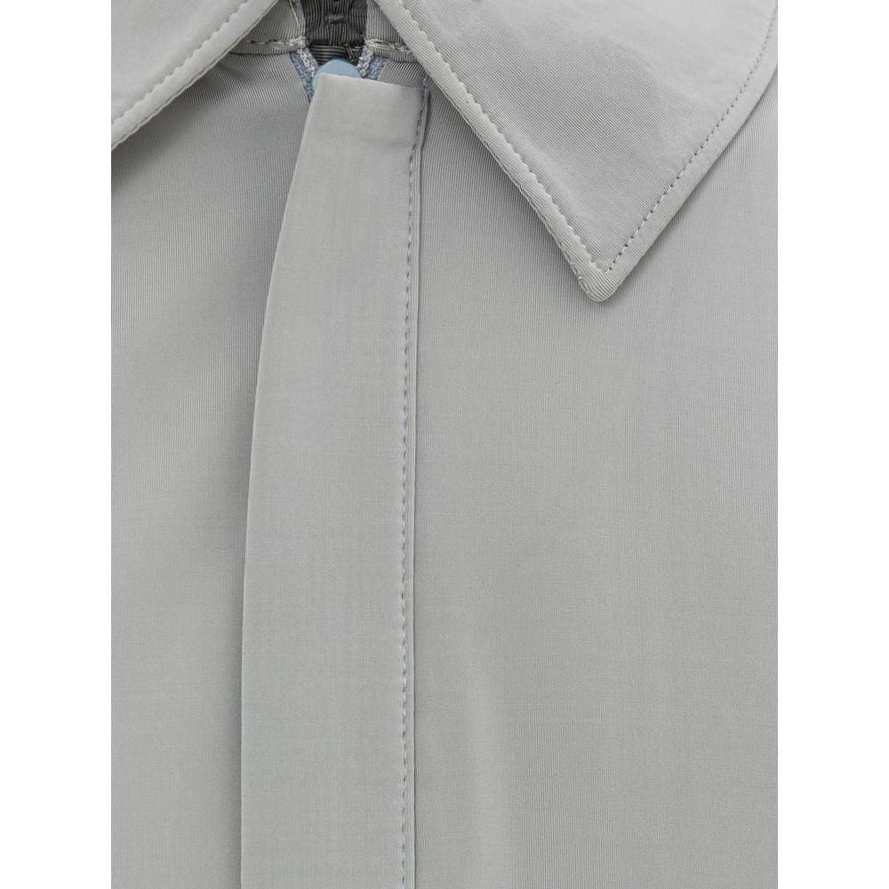 Corneliani grå polyamid poloshirt