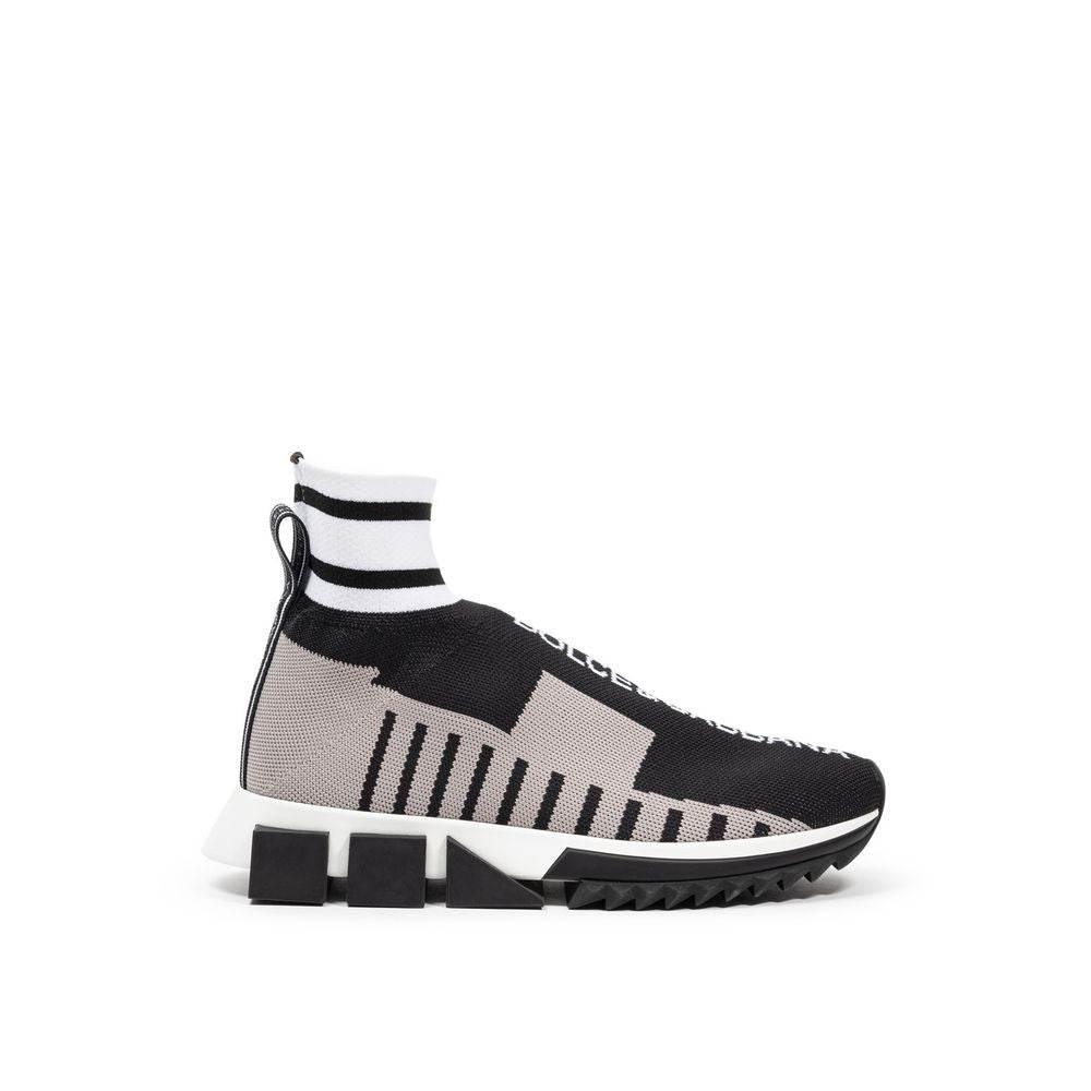 Dolce & Gabbana Black Fabric Sneaker - Hilstor