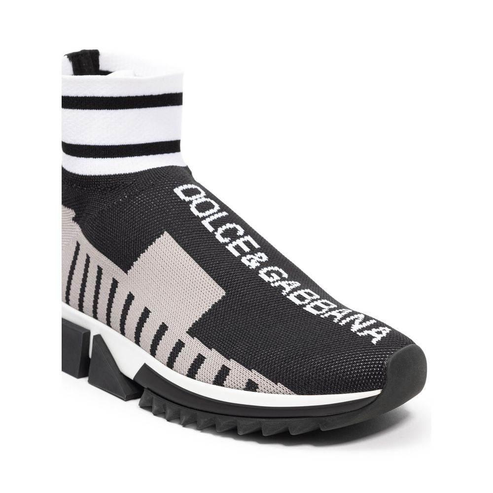 Dolce & Gabbana Black Fabric Sneaker - Hilstor