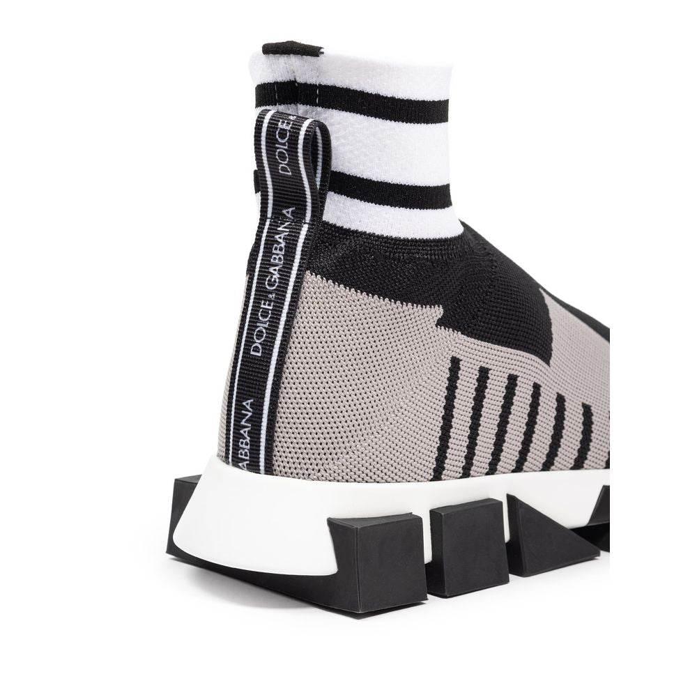 Dolce & Gabbana Black Fabric Sneaker - Hilstor