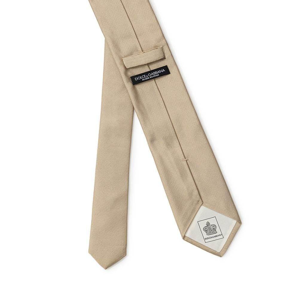 Dolce & Gabbana Gold Silk Ties & Bowty - Hilstor