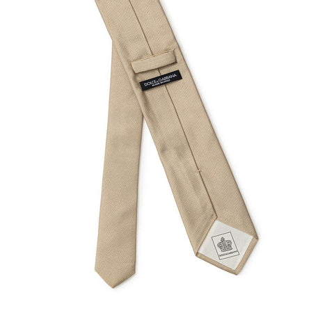 Dolce & Gabbana Gold Silk Ties & Bowty - Hilstor