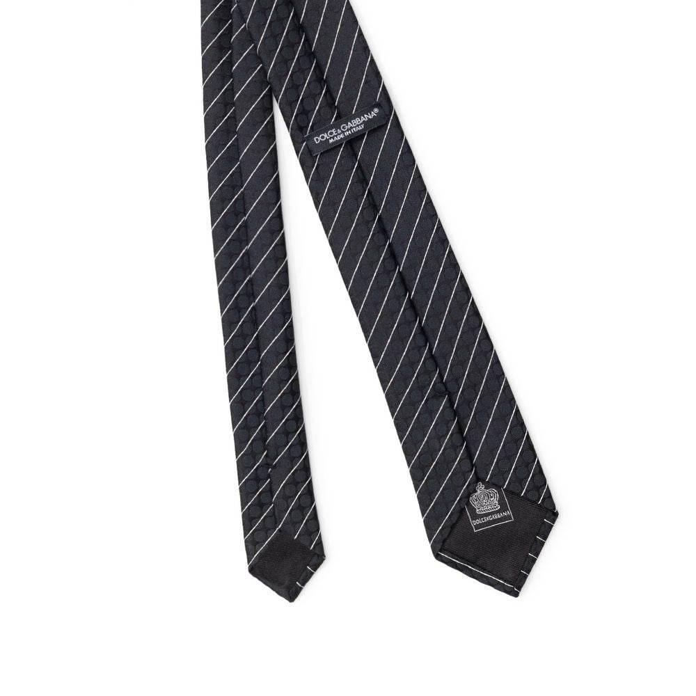 Dolce & Gabbana Black Polyester Ties & Bowty - Hilstor