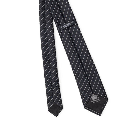 Dolce & Gabbana Black Polyester Ties & Bowty - Hilstor